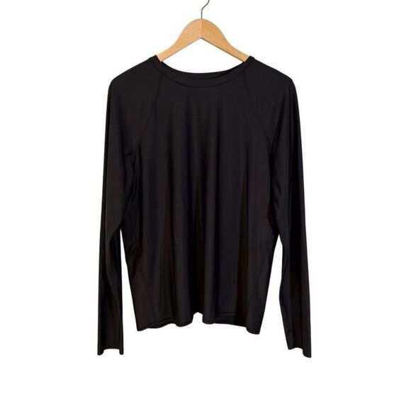 Lululemon Waterside Relaxed UV Protection Long Sleeve Black Size Large - Picture 1 of 7